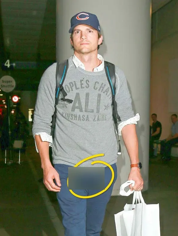 Ashton Kutcher, fotografiat în cea mai jenantă ipostază. Nu a mai avut cum să ascundă asta de papara