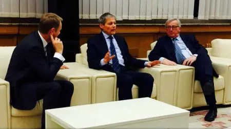 Cioloș, întâlnire cu liderii europeni. Juncker și Tusk, escală la București