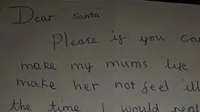 Scrisoare cutremurătoare: ce îi cere o fetiţă de 11 ani lui Moş Crăciun. "Mă doare..."