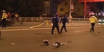 Accident grav pe DN1, la ieşirea din Bucureşti. Două persoane au fost grav rănite 