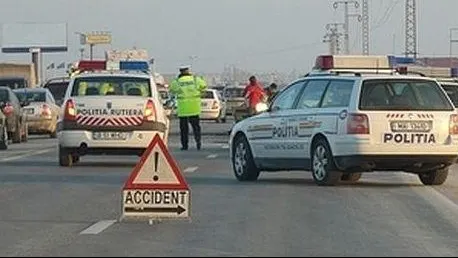 Accident rutier grav în ziua de Crăciun, în Dej. Şoferul a scăpat cu viaţă în mod miraculos