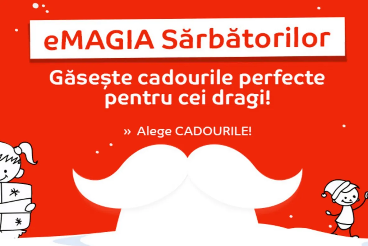 Cadouri eMAG.ro de Crăciun – reduceri de până la 50% pentru mai multe produse