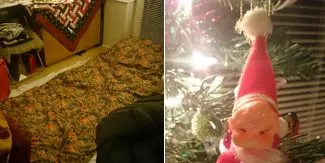 Imagini dezastruoase cu dormitoare aranjate de Crăciun din vremea copilăriei