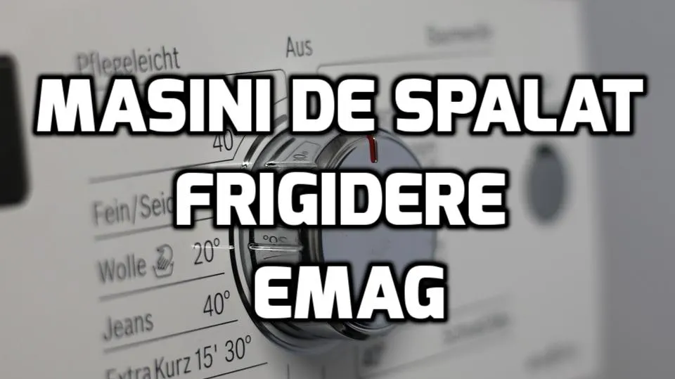 eMAG – Electrocasnicele au reduceri de până la 50% în cadrul promoției Revoluția prețurilor