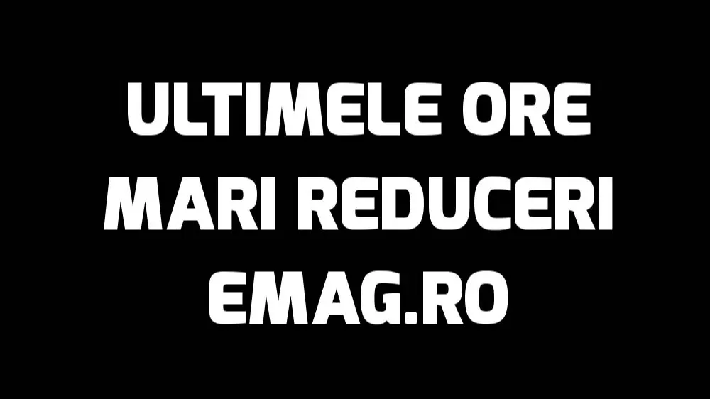 eMAG - ultimele ore de promoție - stocurile cu 50% reducere încep să se epuizeze