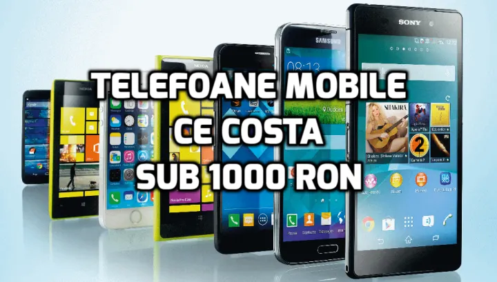 eMAG – 10 telefoane foarte bune cu preț sub 1.000 de lei
