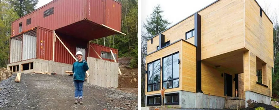 Și-a construit o casă de vis din containere ruginite. Nimeni nu se aștepta să iasă așa ceva