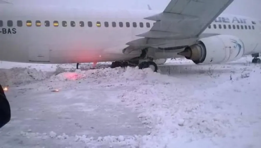 Incidentul aviatic din Cluj. Ancheta CIAS: Motivele pentru care avionul Blue Air a ieşit după pistă