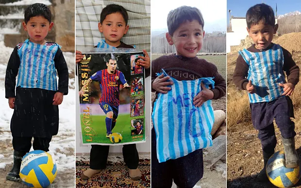Vi-l amintiţi pe băieţelul care juca fotbal îmbrăcat cu o pungă cu numele lui Messi? Gest emoţionant