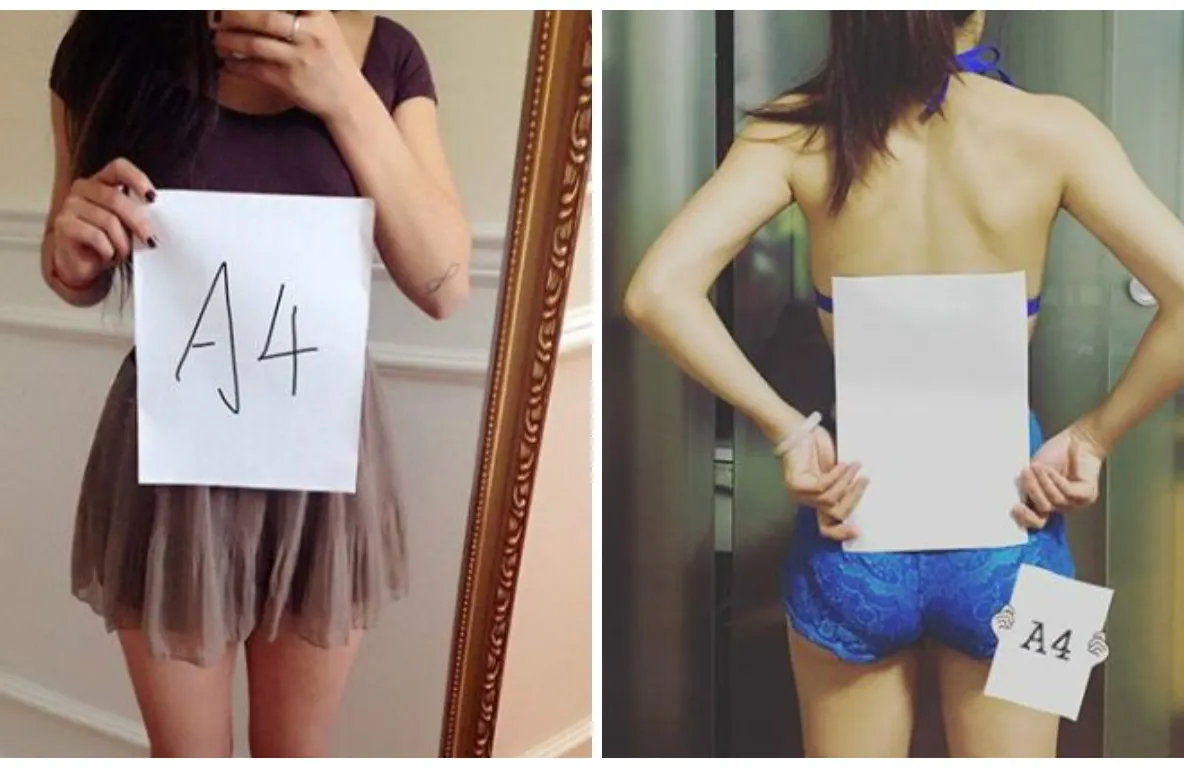 Trendul care le-a înnebunit pe femei. De ce se fotografiază cu o coală A4