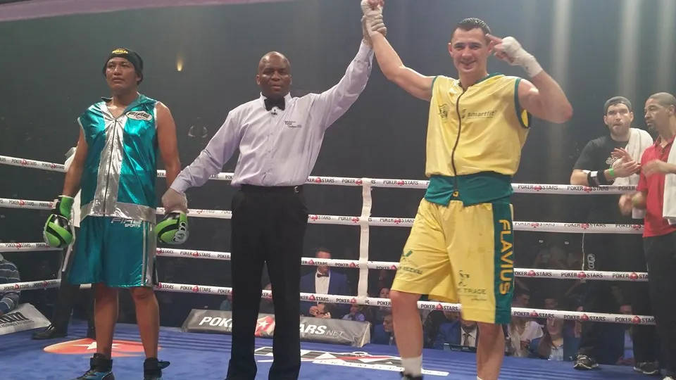 Flavius Biea a învins prin KO la gala de box de la Montreal 