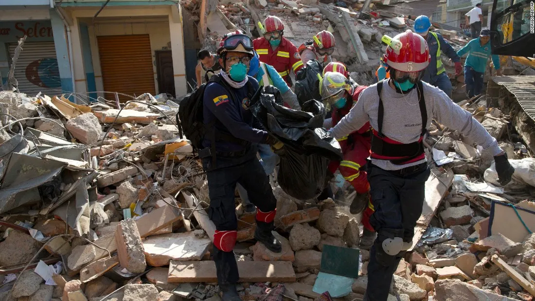 Replică de 6,0 grade în Ecuador. Bilanţul total - 587 de morţi, 8.340 de răniţi