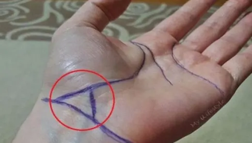 Tu ai acest triunghi de pe linia încheieturii? Verifică-ți palma și vezi ce înseamnă de fapt