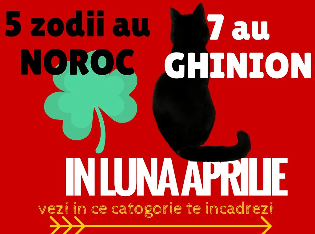 Zodii ghinioniste și zodii norocoase în aprilie