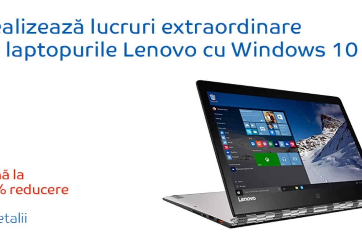 eMAG – Promotie uriasa pentru laptopurile Lenovo – 26% discount plus o surpriza uriasa