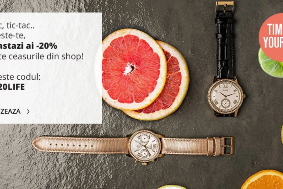 Fashion Days – Reducere 20% pentru ceasurile de dama – 5 modele care chiar merita