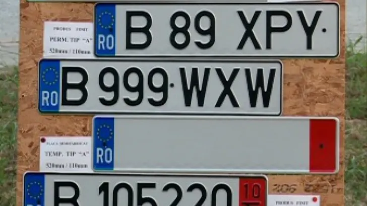 Plăcuţele auto INTERZISE. Care sunt cele 1500 de combinaţii pe care NU le poţi alege