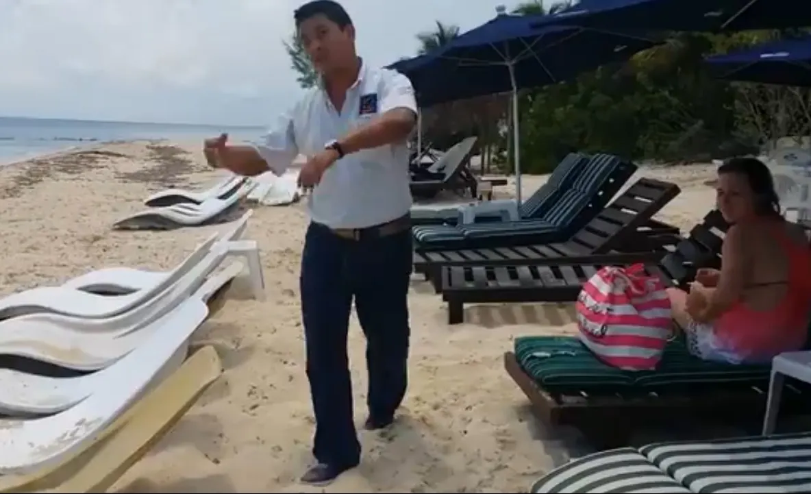 Făceau plajă când printre şezlonguri a apărut ceva şocant! Turiştii au filmat totul