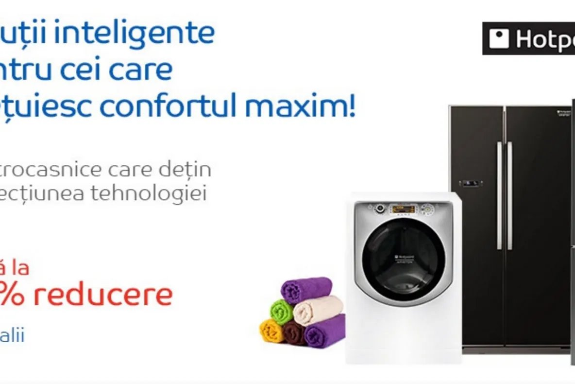 eMAG – Masinile de spalat rufe au reduceri de pana la 25%. Care sunt cele mai ieftine modele