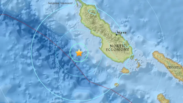 Cutremur de 6,7 în vestul Oceanului Pacific
