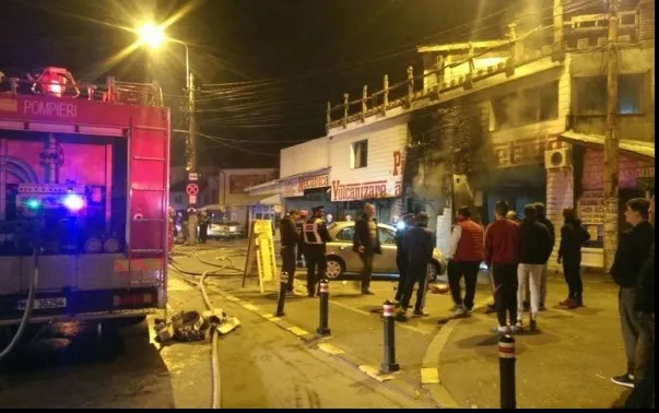 INCENDIU la un service din Capitală