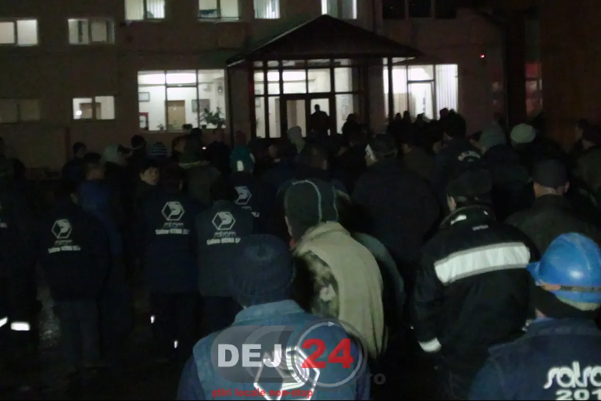 Grevă la Salina Ocna Dej.  Minerii s-au blocat în subteran