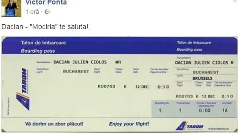 FOTO. Victor Ponta, postare halucinantă la adresa lui Cioloș, după ce PSD a câștigat zdrobitor 