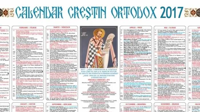 CALENDAR ORTODOX 2017: Când pică Paștele și celelalte mari sărbători religioase