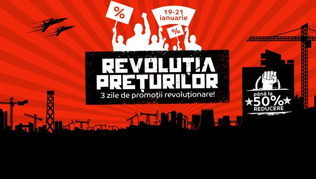 eMAG Revolutia Preturilor - Ultimele ore cu reduceri de 50%. Ce oferte mai sunt disponibile