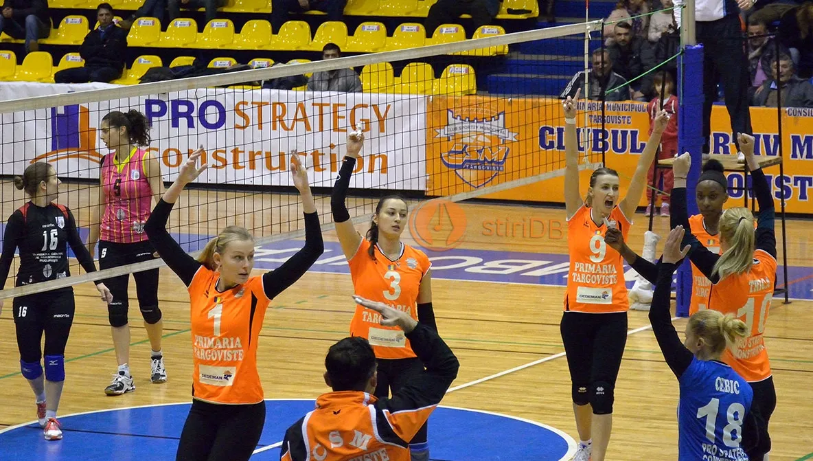 CSM Târgoviște, învinsă de Himik Iujnîi în șaisprezecimile Cupei CEV la volei 