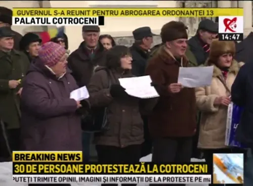 IMAGINI HALUCINANTE de la protestul de la Cotroceni: "JOS IOHANNIS!"
