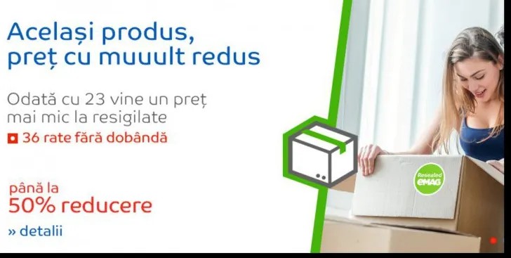 eMAG resigilate – Doar azi, preturile scad cu pana la 50%! Lista celor mai bune oferte este AICI
