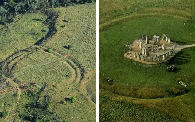 Dronele au descoperit asta, zburând deasupra pădurii amazoniene: asemănări şocante cu Stonehenge