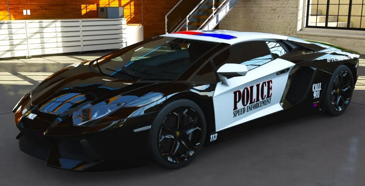 Poliția din Dubai îi sfidează pe șeici cu flota de super-mașini. AȘA arată cel mai scump bolid