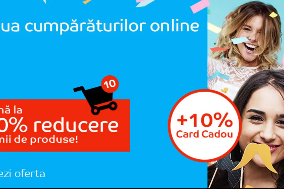 eMAG – Sarbatoare fulger pe site-ul magazinului – Ziua cumparaturilor online aduce 50% discount