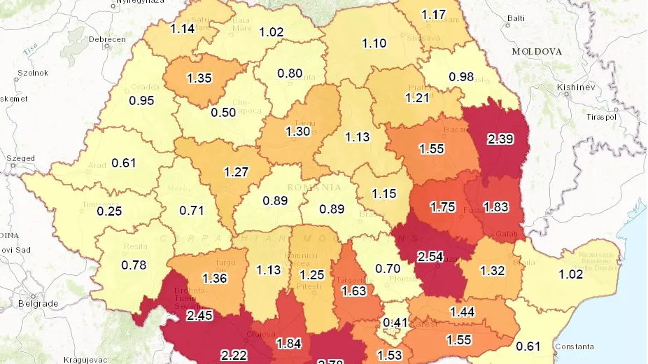 Hartă. Care sunt judeţele cu cei mai mulţi asistaţi social