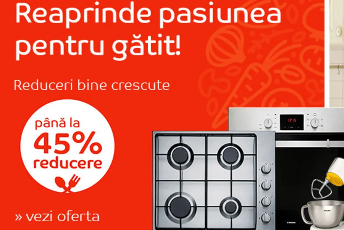 eMAG Cooking Days - Reduceri de pana la 45% pentru electrocasnice