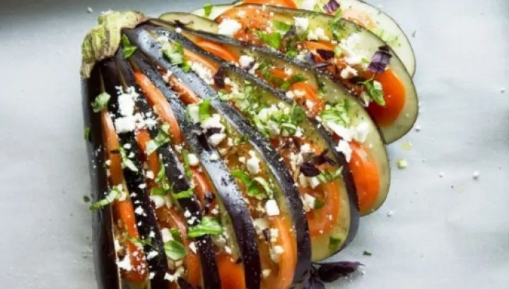 Vinete evantai în stil mediteranean, o reţetă excelentă şi spectaculoasă!