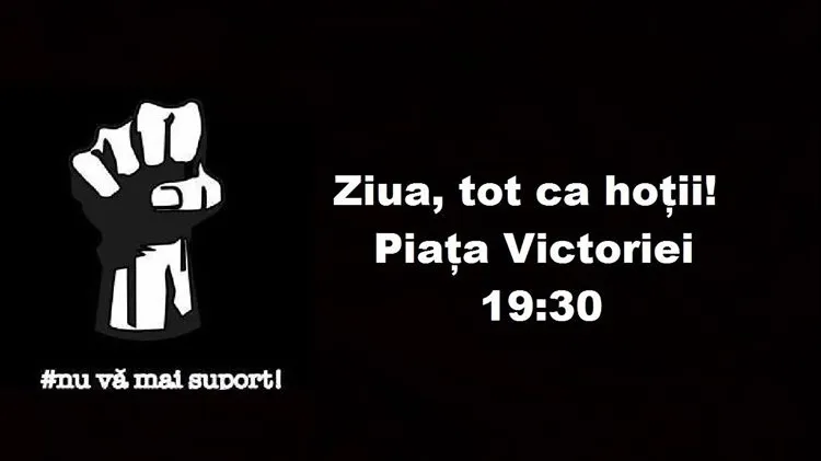 Proteste anunţate în această seară: #Nu vă mai suport!