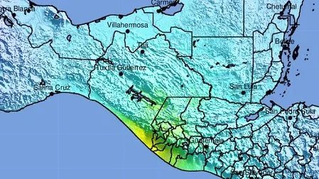 CUTREMUR de 7 grade pe Richter la granița dintre Mexic și Guatemala