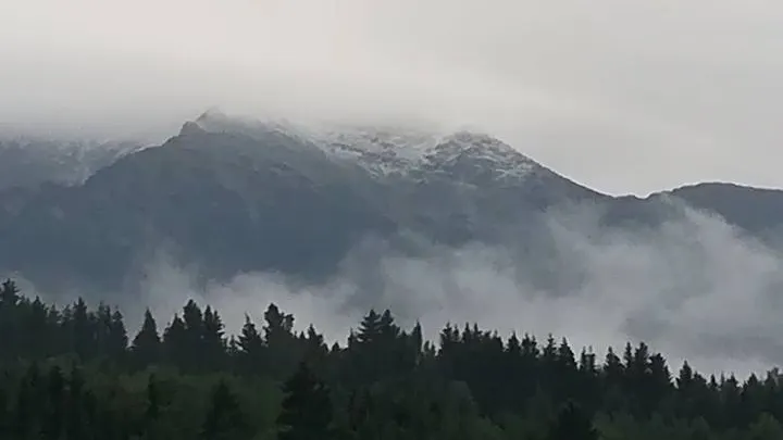 A nins în Maramureş! Imagini incredibile