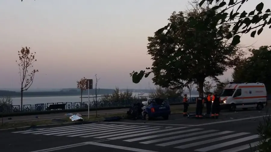 Tragedie fără margini. Doi tineri au murit într-un accident pe faleza Dunării