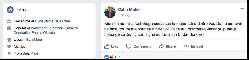 Mesajul unui deputat PSD pentru elevi: "Pune-ţi mâna pe carte"