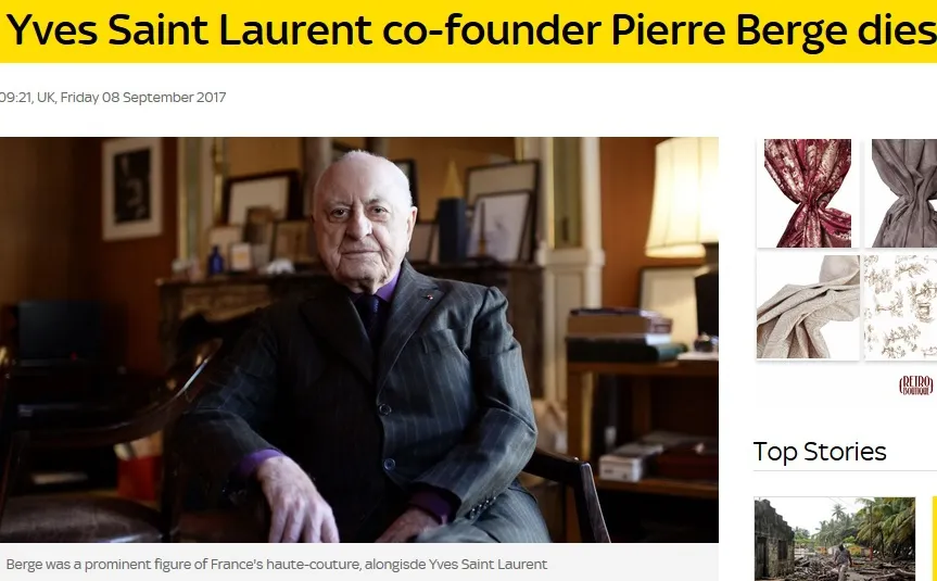 Franța, în doliu. A MURIT creierul din spatele imperiului Yves Saint Laurent 