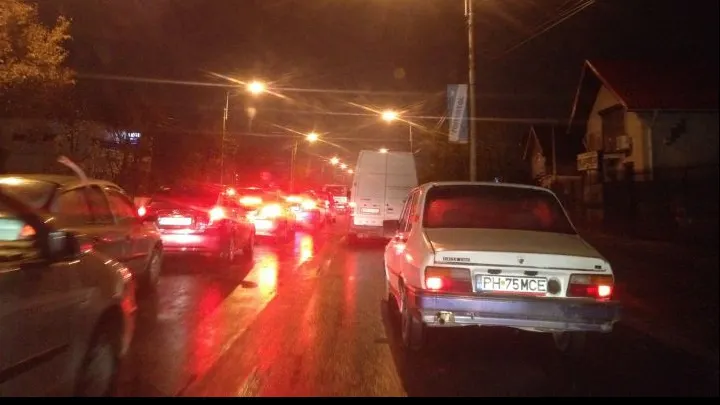 Trafic îngreunat pe Autostrada A1 din cauza furtunii
