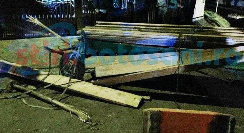 Accident grav, în jud. Botoşani: o victimă, după ce o căruţă a fost spulberată de un autoturism