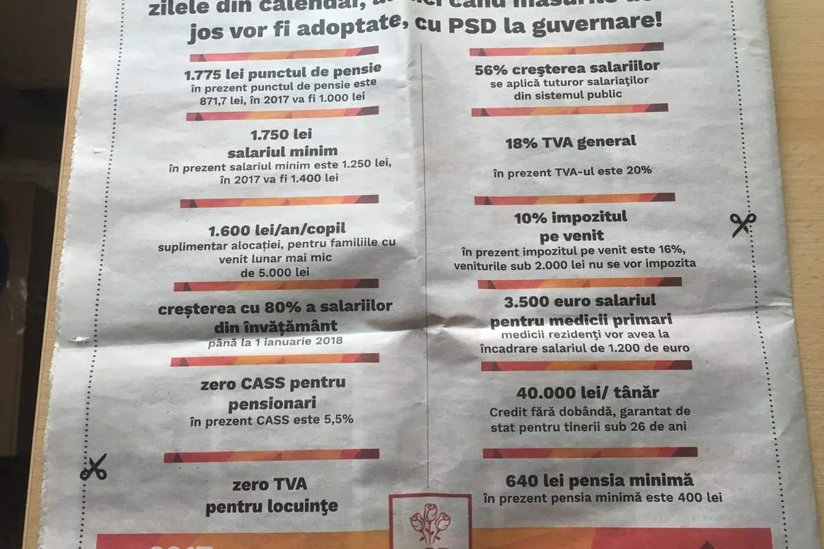 Îndrăzneşte să crezi. Ce a promis PSD în acest ziar de campanie. Şi cum nu s-a ţinut de cuvânt