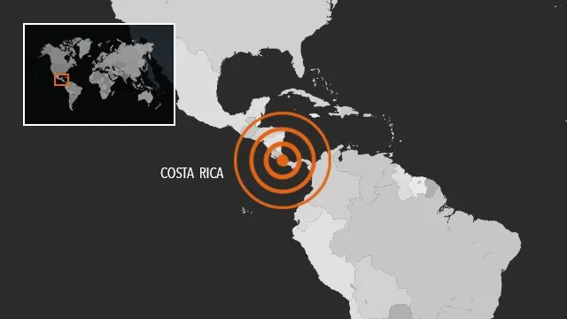 Un nou cutremur uriaș, luni dimineață, în Costa Rica