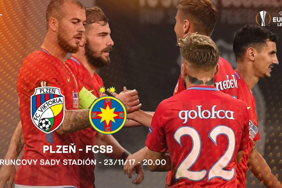 Viktoria Plzen – FCSB 2-0. Europa League. Roş-albaştrii, fără replică în Cehia