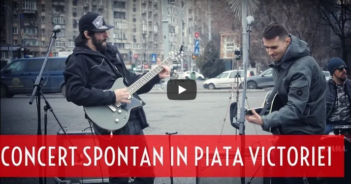 Mişcarea #Rezist, un nou conflict cu jandarmii. "Sper sa fiu ultimul protestatar amendat pe 2017!"